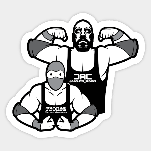 Wrestler Ninja Sticker by urban_ninja